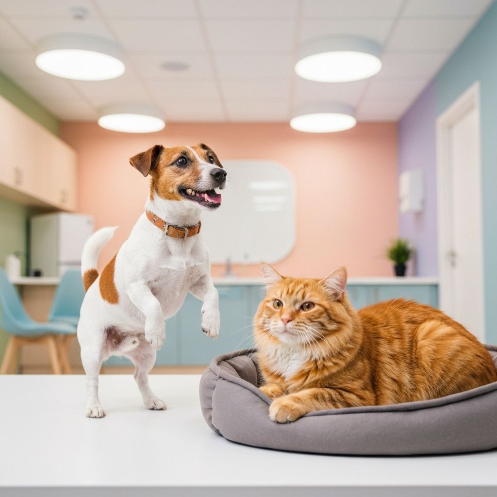 Cachorro e gato felizes